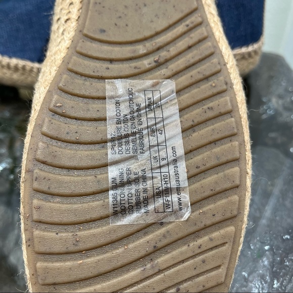 🌹NWOT🌹 Women’s EMU Australia Denim Espadrilles Size 11 - Picture 9 of 9